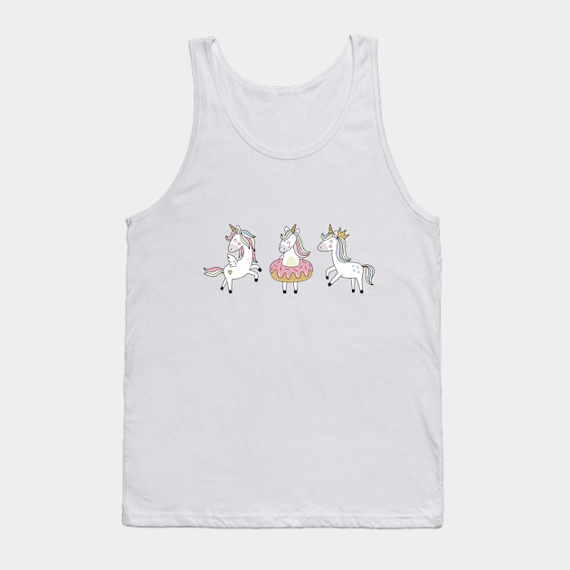 Sweet unicorn Tank Top by melomania